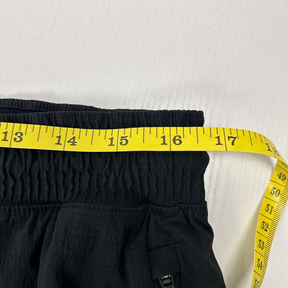Athleta Trekkie Straight Crop Pants Womens 16 Black Ripstop Hiking Gorpcore - Picture 7 of 8